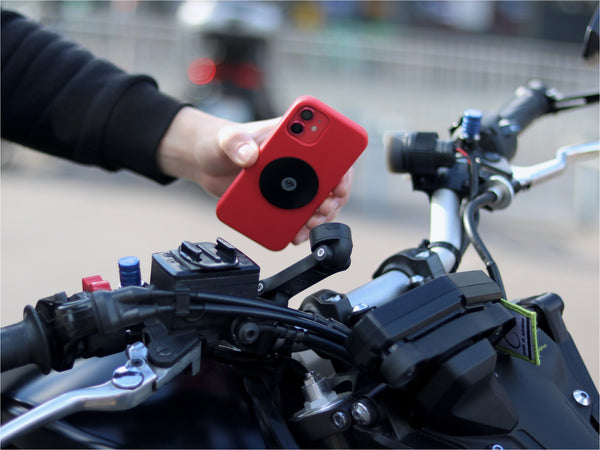 PRO BOOST motorcycle phone holder with metal plate
