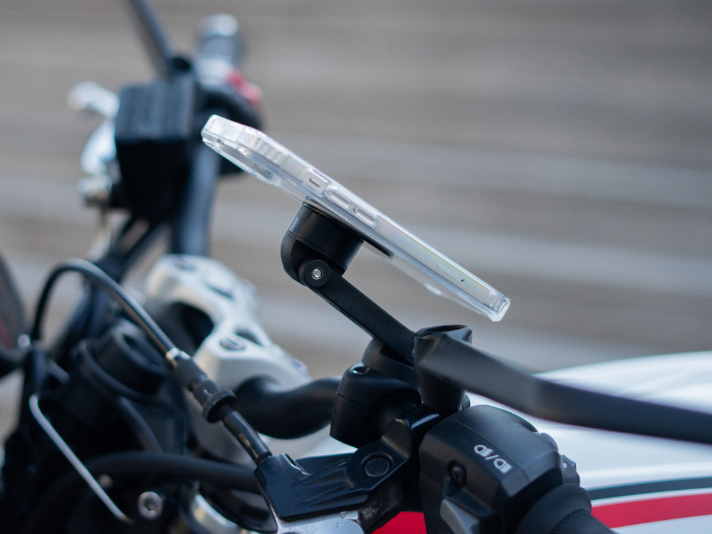 PRO BOOST motorcycle phone holder with metal plate