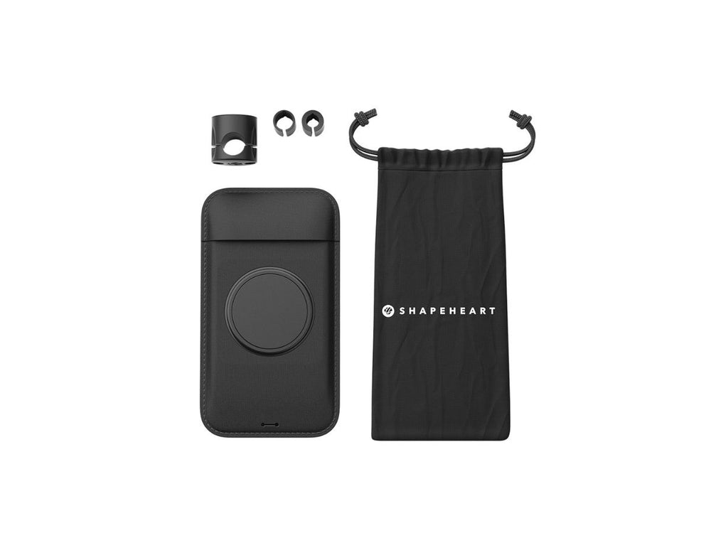 Votre pack contient : une pochette à la taille sélectionnée, le support, 2 joints pour adapter à votre rétroviseur et un sac de voyage.