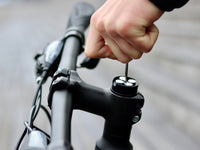 Bike stem phone mount