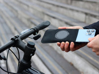 Bike stem phone mount