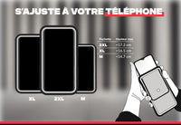 Nos 3 tailles de pochettes permettent un maintient parfait de votre téléphone 