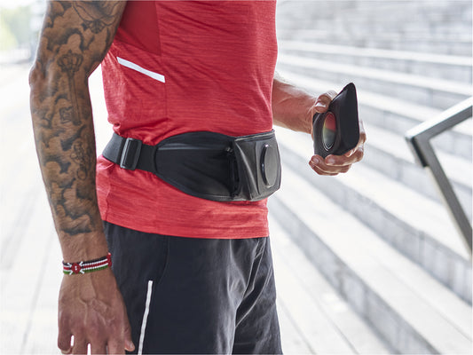 Ceinture de sport Shapeheart avec pochette magnétique amovible, idéale pour courir avec son smartphone, ses clés et cartes