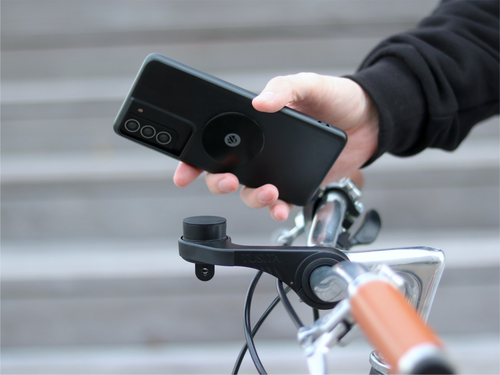 Bike computer phone mount (without sleeve)