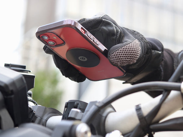 Motorcycle phone mount (with steel plate)