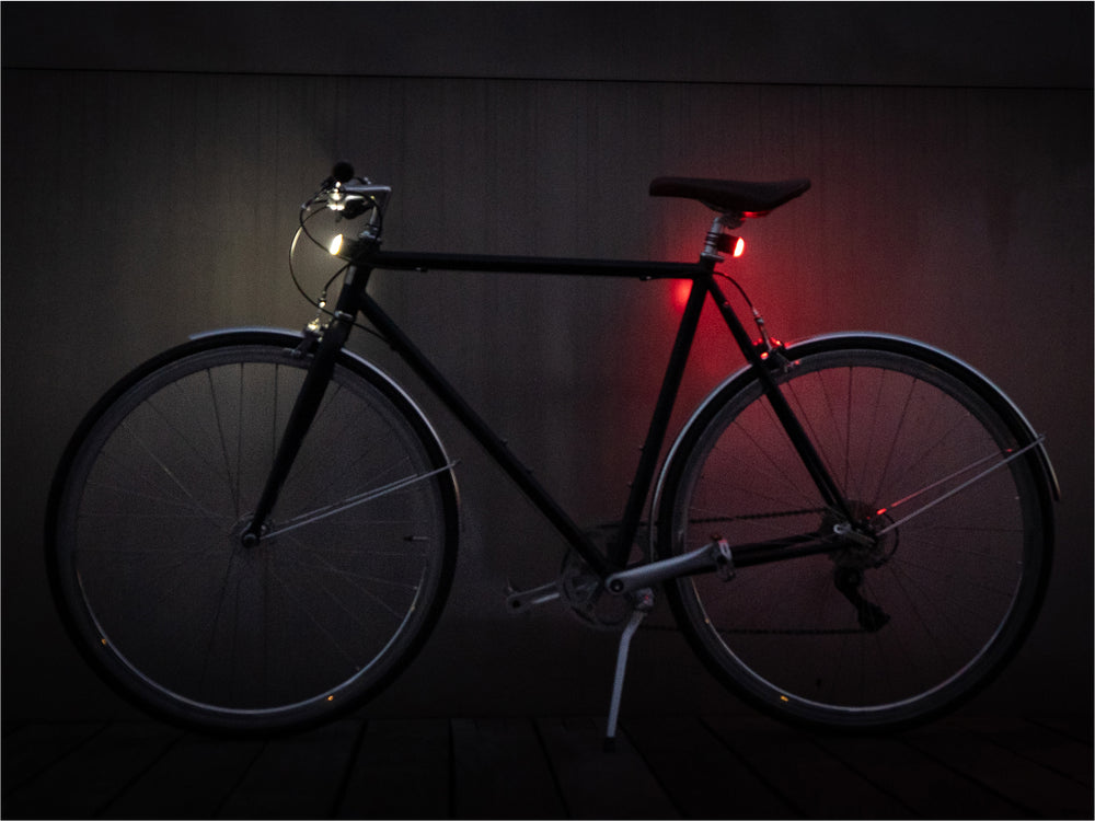 Mini magnetic front and rear lights