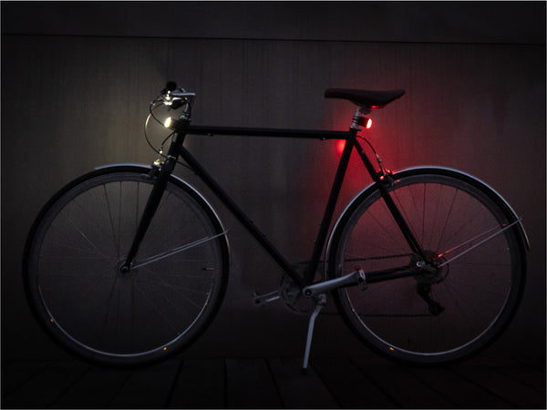 Mini magnetic front and rear lights