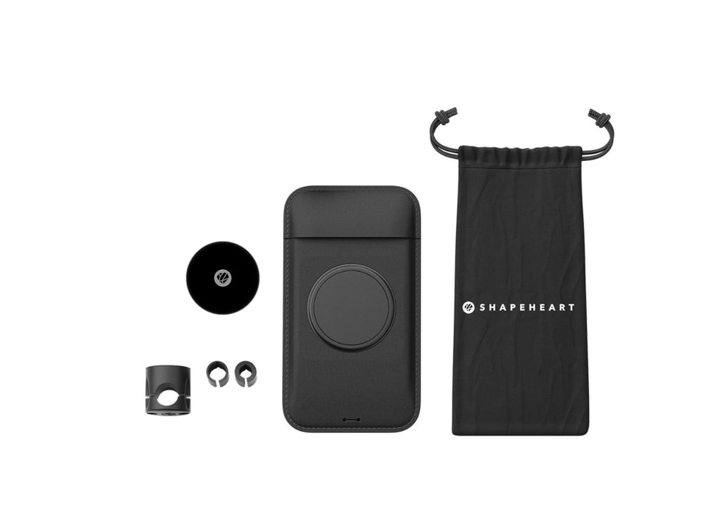 Support téléphone rétroviseur de moto ou scooter PRO (pochette et plaque)