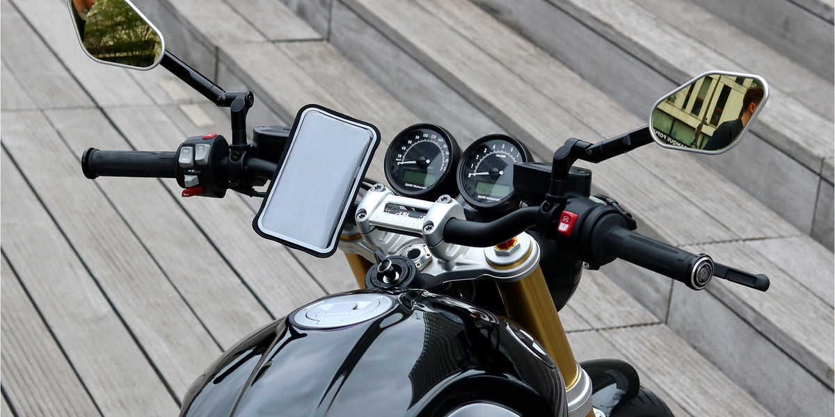 Shapeheart - Magnetic Mount for Clip-ons Handlebar Moto - Size M - Phone up  to 16,8cm