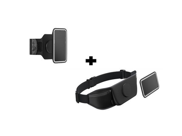 Running armband and belt pack