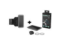 Pack Shapeheart avec support vélo magnétique et brassard de course, compatible avec tous les types de smartphones.