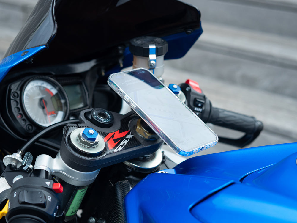 Half-handlebar phone mount (sleeve and metal plate)