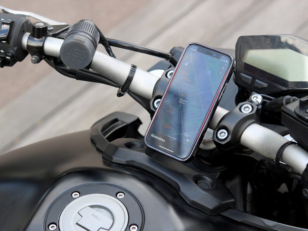 Motorcycle phone mount (with metal plate)